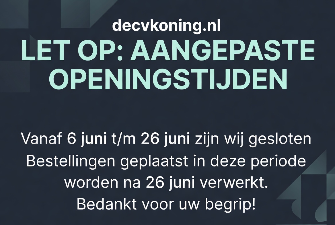 Aangepaste openingstijden - De CV Koning